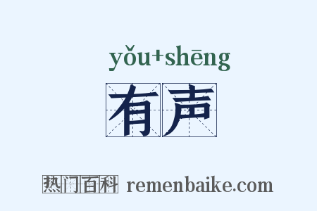 有声是什么意思的图片